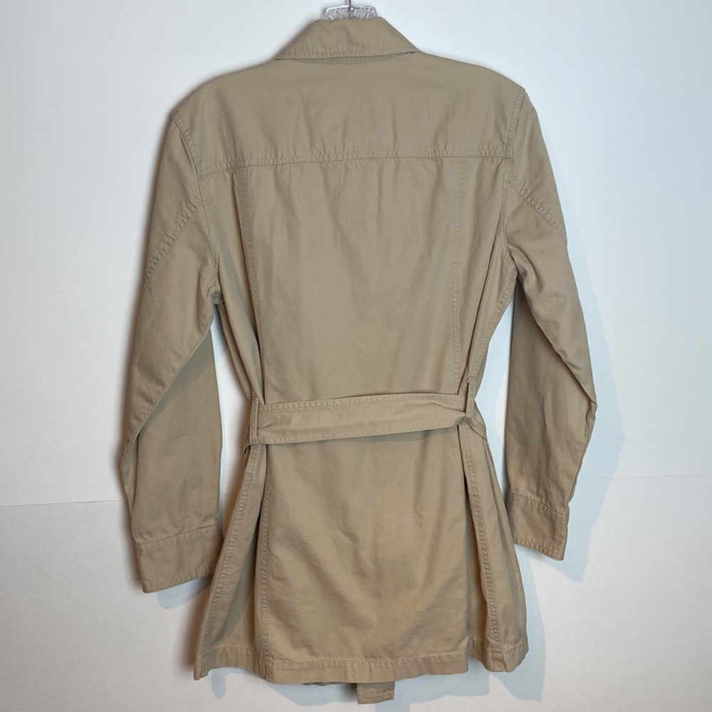 Emanuel Ungaro Liberte Khaki Belted Utility Jacket Size 4 - Picture 6 of 16